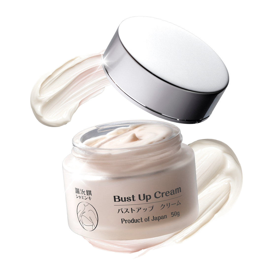 Bust Up Cream產品及包裝標籤